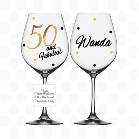 40th Birthday Favors, Birthday Wine Bottles, Wine Birthday, Moms 50th Birthday, 50th Birthday Gifts For Woman, Milestone Birthday Gifts, 40th Birthday Gifts For Women, Birthday Recipes, Birthday Wine Glass