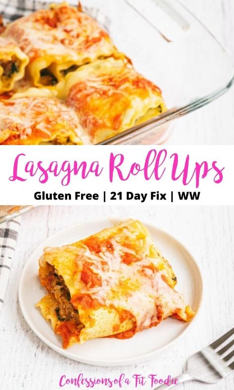 Easy Lasagna Roll Ups, Recipe With Cottage Cheese, Lasagna Roll Ups Recipe, Confessions Of A Fit Foodie, 21 Day Fix Breakfast, Clean Dinner Recipes, Lasagna Roll Ups, 21 Day Fix Diet, 21 Day Fix Meal Plan