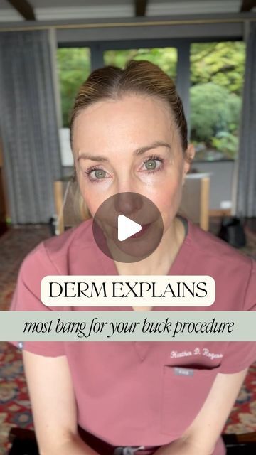 Heather D. Rogers, MD on Instagram: "What’s a procedure where you will get most bang for your buck?

A resurfacing laser! Like a Fraxel, Erbium, Halo, CO2 

#skincare #dermatologist #dermatology #skincarequestions #skincaretips #mostbangforyourbuck #laser #resurfacinglaser" Laser Resurfacing, Dermatology, Skin Care Tips, Bangs, Skin Care, Skin, Makeup, Beauty