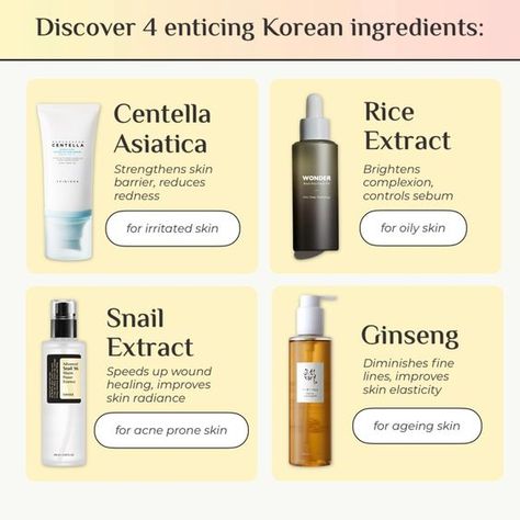 4 Korean ingredients you wish to try earlier! Korean Skincare Ingredients, Ginseng Skincare, Cosrx Skincare, Korean Ingredients, Guys Grooming, Skincare Shop, Turmeric Mask, Korean Skincare Products, Japanese Skincare