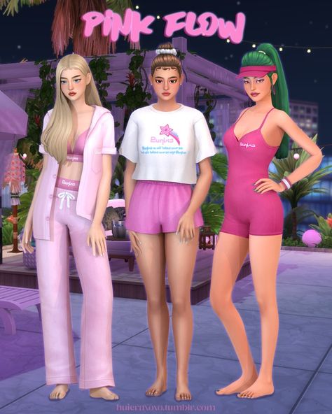 Pink Flow (7items) | Patreon Sims 4 Cas Mods, Sims Packs, Pelo Sims, Free Sims 4, The Sims 4 Packs, Sims 4 Mm Cc, Sims 4 Expansions, Tumblr Sims 4, Sims 4 Cc Folder