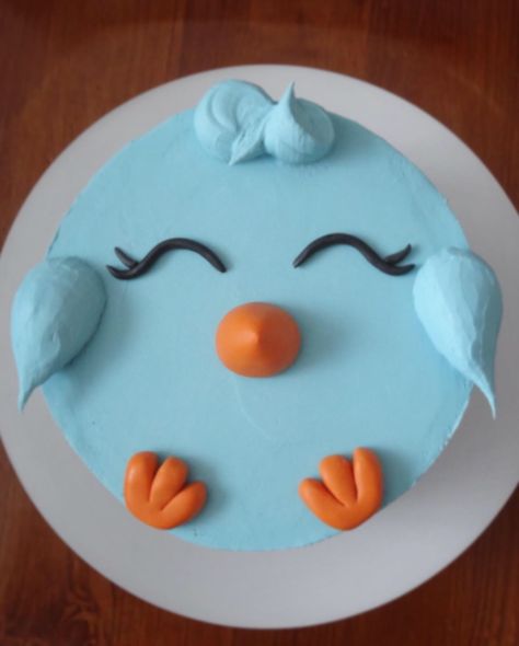 Buttercream Bird Cake, Bird Theme Desserts, Cake Bird Theme, Birdie Birthday Cake, 2nd Birthday Bird Theme, Blue Bird Birthday Party, Bird Birthday Cake Ideas, Bird 1st Birthday Party, Bird Themed Birthday Party Food