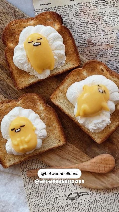 Gudetama Mango Pudding | Pretty food, Cute food, Kawaii cooking Cute Food Kawaii, Sanrio Food, Food Kawaii, Mango Pudding, Food Cute, Kawaii Cooking, Cute Baking, Makanan Diet, Tasty Baking