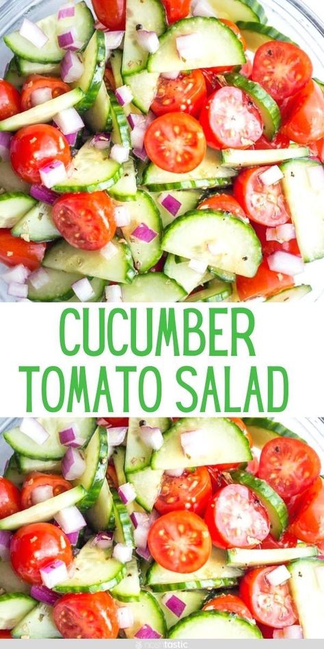 Tomato Cumber Salad, Veggie Vinegar Salad, Vegetable Only Meals Clean Eating, Paleo Recipes Dinner Clean Eating, Gluten Free Vegetables Recipes, Clean Gluten Free Eating, Healthy Cucumber Side Dishes, Cucumber Tomato Egg Salad, Keto Tomatoes Recipes