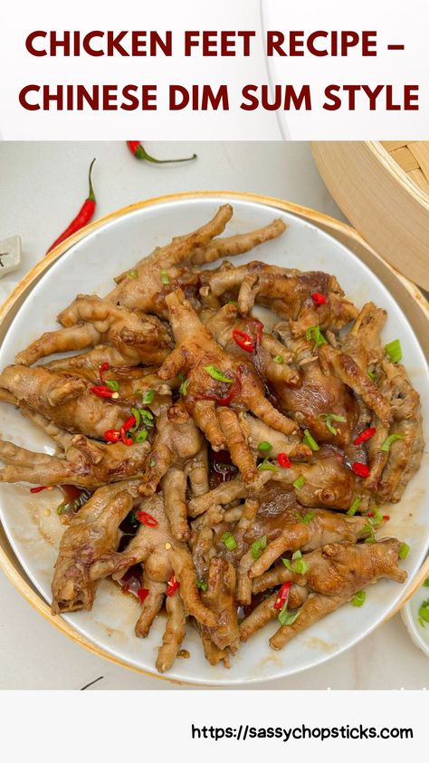 Chinese chicken feet recipe is commonly served in a dim sum restaurant. The Chinese name for this dish is "phoenix talons" or "phoenix claws." Chicken Feet Recipe, Dim Sum Restaurant, Chinese Dim Sum, Benefits Of Chicken, Dim Sum Recipes, Adobo Recipe, Asian Recipe, Black Bean Sauce