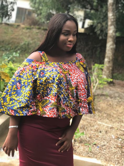 Ankara Blouses, African Tops For Women, Ankara Blouse, African Blouses, African Attire Dresses, Ankara Tops, African Tops, African Print Tops, African Print Dress Ankara