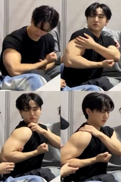 Changbin Arm Muscles, Changbin Biceps, Seo Changbin, Skz In Cute, Savage Kids, Best Rapper, Homeless Children, Crazy Kids, Kpop Funny