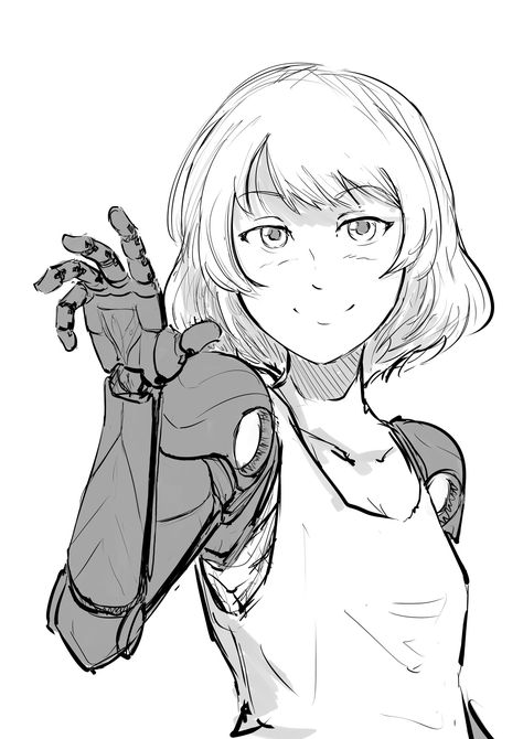 Oc With Prosthetic Arm, How To Draw Prosthetic Arm, Mecha Arms Character Design, Mechanical Arm Character Design, Prosthetic Arm Design Art, Prostethic Arms Concept Art, Metal Arm Drawing, Mechanical Arm Drawing, Prosthetic Arm Drawing