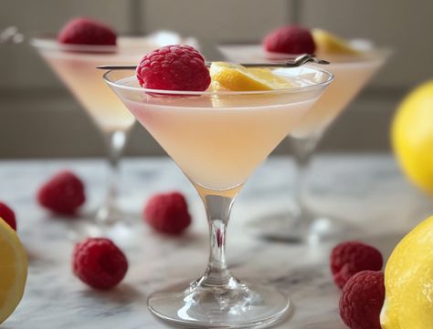 Raspberry Lemon Drop Martini Flavorful Side Raspberry Lemondrop Martini Recipe, Raspberry Lemon Drop Martini, Raspberry Lemon Drop, Lemon Drop Recipe, Lemon Martini, Sausage Soup Recipes, Cozy Dinners, Lemon Uses, Italian Sausage Soup