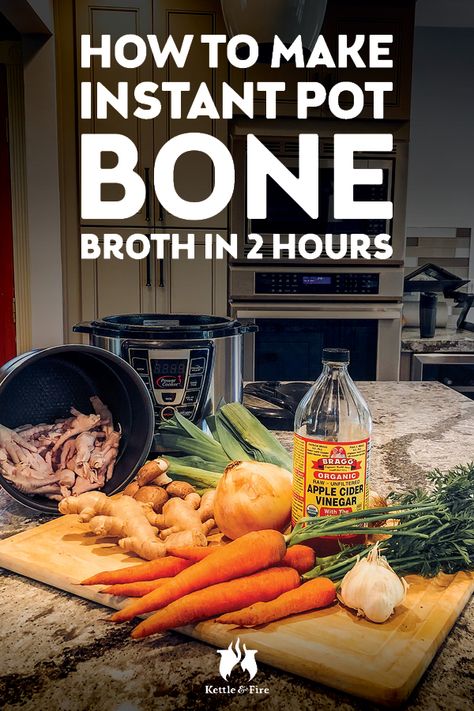 Instant Pot Bone Broth Recipe For Unlimited Bone Broth [Fast] Ham Bone Broth, Bone Broth Fast, Recipes For Ham, Bone Broth Recipes, Instant Pot Bone Broth, Bone Broth Instant Pot, Make Bone Broth, Holiday Soups, Soup Pairings