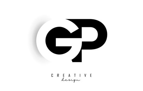 GP letters Logo with negative space design. Letter with geometric typography. G And P Logo, Gp Logo Design Letter, Gp Logo Design, Gr Logo, Gp Logo, Geometric Typography, G Logo Design, Negative Space Design, Simple Web Design