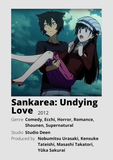 Sankarea: Undying Love Undying Love Anime, Recommended Anime Romance, Romance Anime Art, Good Romance Anime, Romance Anime To Watch List, Sankarea Anime, Sankarea Undying Love, Romance Anime Recommendations, Top 10 Romance Anime