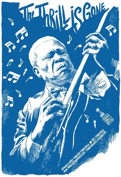 Bb King Wallpaper, Bb King Art, Bb King Poster, Francesco Francavilla, Blues Music Poster, Music Image, Blues Art, Musician Art, Bb King