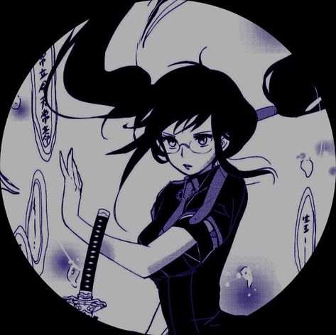 Saya Kisaragi Pfp, Saya Blood C Icon, Saya Kisaragi Icons, Saya Blood C, Aesthetic Purple Icons, Saya Kisaragi, Artistic Sketches, Cartoon Film, Pfp Manga