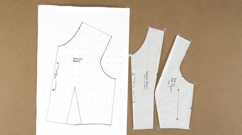 Princess Cut Bodice Pattern Bodice Pattern Free, Princess Bodice, Basic Bodice, Ladies Tops Patterns, Knitting Blocking, Sewing Online, By Hand London, Bodice Pattern, Baby Doll Pattern