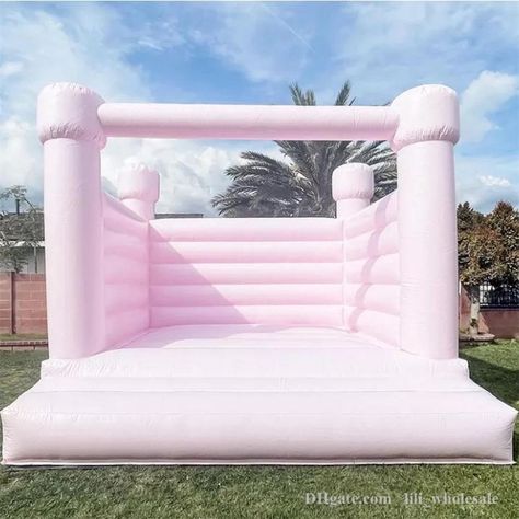 Pink Bounce House, Pastel Pink Weddings, Bounce House Rentals, Inflatable Bounce House, Inflatable Bouncers, Bouncy Castle, Air Blower, Bounce House, Dance Party