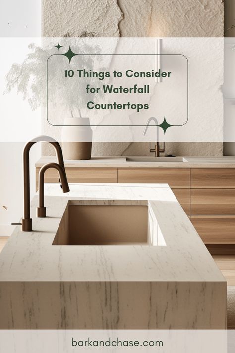 Thinking of installing a stunning waterfall countertop? This guide highlights the top 10 key points to consider before you dive in. From choosing the right material to understanding installation costs and maintenance needs, we break it all down. Turn your kitchen or bathroom into a show-stopper with these helpful insights. Whether you prefer granite or quartz, learn the practical steps to create a seamless look that complements your space flawlessly. Transform your interiors with elegant designs—get started today with our expertise! Granite Waterfall Island, Granite Waterfall, Waterfall Countertop, Waterfall Island, How To Install Countertops, Online Interior Design, Countertop Materials, World Of Interiors, Elegant Designs