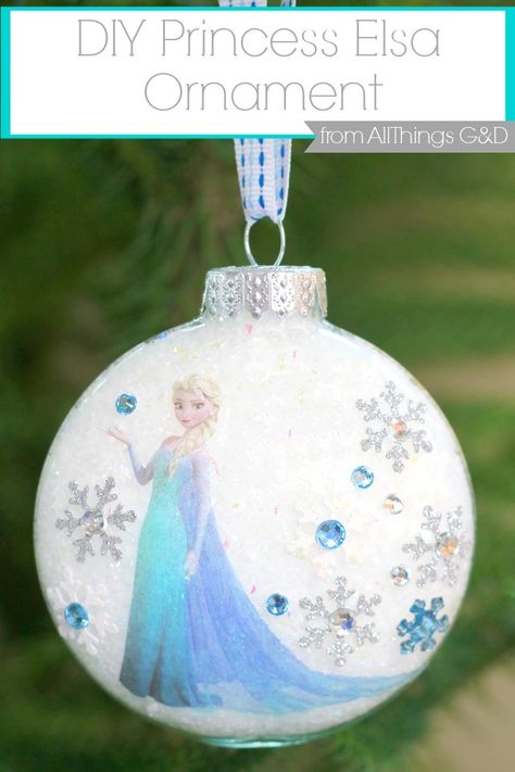 Elsa Ornament, Frozen Christmas Ornaments, Disney Ornaments Diy, Frozen Ornaments, Disney Christmas Decorations, Frozen Christmas, Disney Ornaments, Frozen Princess, Navidad Diy