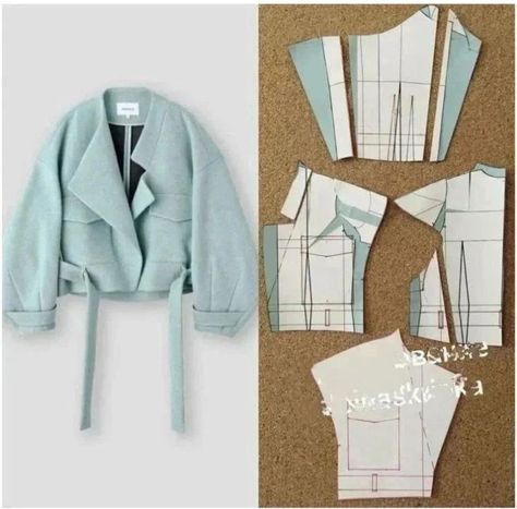 Pola Jaket, Clothing Pattern Design, Projek Menjahit, Sewing Clothes Women, Fashion Design Patterns, Sewing Tutorials Clothes, Diy Clothes Design, Fashion Sewing Tutorials, Couture Sewing Techniques