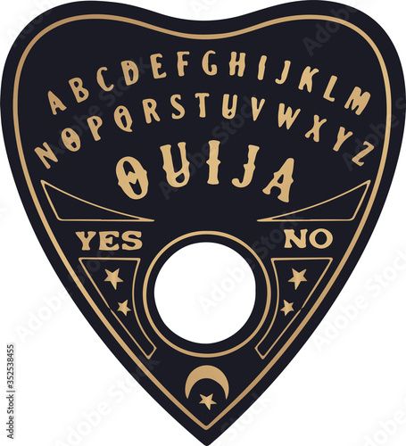 Art Vector Illustration, Ouija Planchette, Eye Of Providence, Line Art Vector, Pagan Witchcraft, Sketch Style, Halloween Crafts, Line Art, Stock Illustration