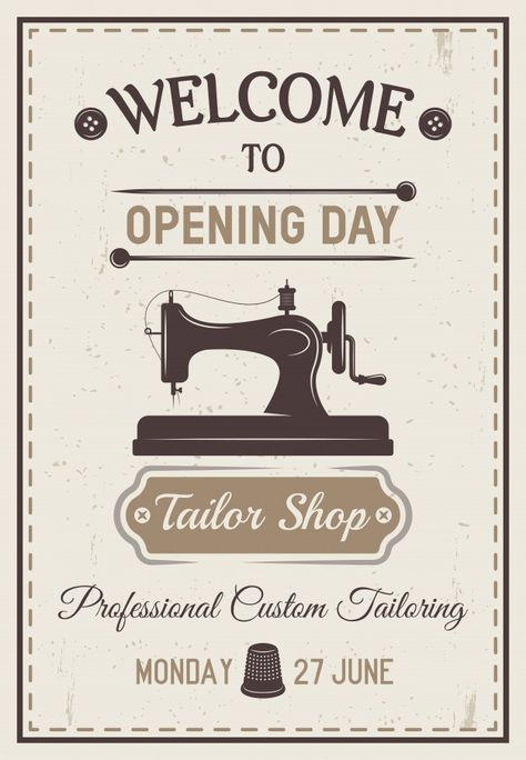 Tailor Logo, Sewing Logo, Sewing Shop, Paper Crafts Magazine, Sewing Factory, Zestaw Ikon, Etiquette Vintage, Craft Logo, Fotografi Digital