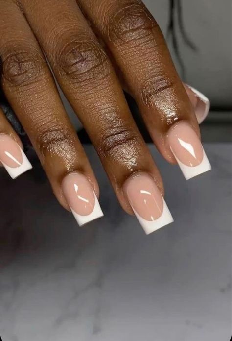 French Tip Acrylic Nails, French Acrylic Nails, Short Square Acrylic Nails, Long Square Acrylic Nails, Bling Acrylic Nails, Acrylic Nails Coffin Short, Summer Acrylic Nails, Square Acrylic Nails, Fire Nails