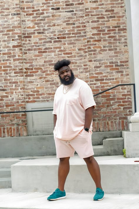 Walmart Fashions Is Bae!! Big Mens Summer Fashion, Styles For Big Men, Plus Size Men Outfits Summer, Plus Men Fashion, Plus Size Men Outfits Mens Fashion, Curvy Men Outfit, Plus Size Black Men, Big Man Fashion, Plus Size Men Outfits