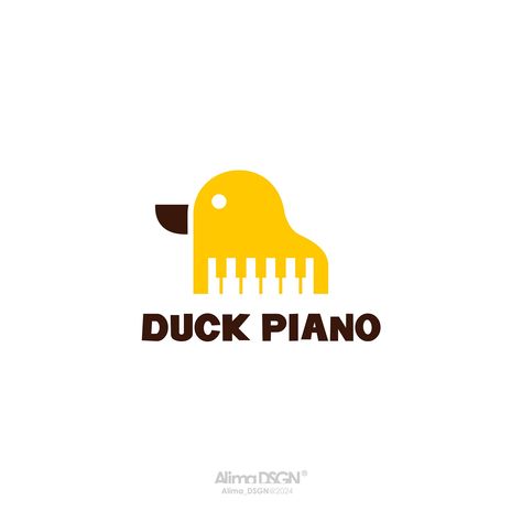 Duck Piano Logo :: Behance Duck Graphic Design, Piano Logo, Duck Graphic, Graphic Design Illustration Adobe Illustrator, Illustration Adobe Illustrator, Graphic Design Illustration, Design Illustration, Adobe Illustrator, Illustration Design