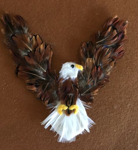 Felt Eagle, Eagle Craft, Felt Animal Pattern, Eagle Scout Ceremony, Global Studies, Felt Birds Ornaments, Eagle Project, Handmade Felt Ornament, Eagle Feathers