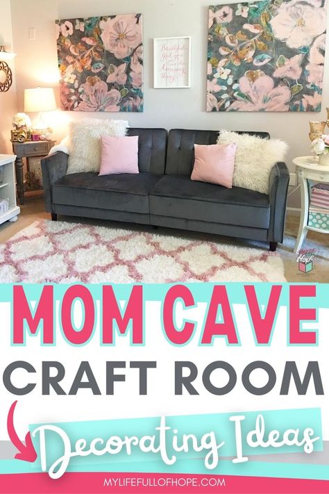 MOM CAVE DECORATING IDEAS & CRAFT ROOM - Organizing all my crafting goodies in my mom cave/craft room was really overwhelming. 7 hacks that helped me achieve the Mom Cave inspiration of my dreams. Having a space where you can craft, plan and just relax is really nice to have. Sharing my storage solutions, organization, and how I decorated my space all on a budget.
#momcaveideas #craftroomstorage #momcaveroom