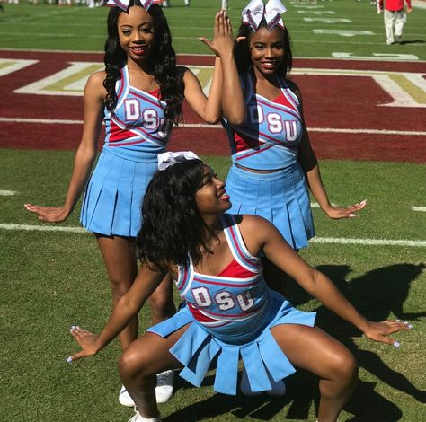 #1908🐸 #1913🐘 Delaware State University cheerleaders Hbcu Cheer, Delaware State University, My Life Goals, Future Vision Board, Delta Girl, College Vision Board, Delaware State, Divine Nine, Future Vision