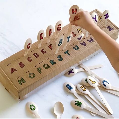 Literacy Activities Preschool, Diy Kid Activities, Montessori Toddler Activities, Kindergarten Learning Activities, Alphabet Activities Preschool, Kindergarten Learning, Math Activities Preschool, Indoor Activities For Kids, Creative Activities For Kids