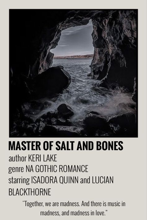 Master Of Salt And Bones, Keri Lake, Bone Books, Polaroid Posters, Gothic Romance, Book Posters, Book Aesthetic, Book Journal, Bones