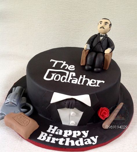 powerful man cake The Godfather Cake Birthday, Godfather Cake, Powerful Man, Man Cake, Birthday Cakes For Men, Happy Bday, Cakes For Men, The Godfather, Cakes And More