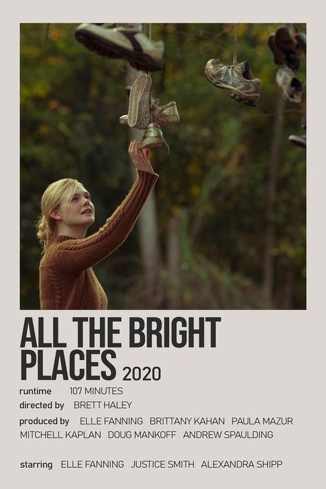 All The Bright Places Movie, Film Recommendations, Netflix Subscription, All The Bright Places, Movies For Boys, Iconic Movie Posters, Film Posters Minimalist, Good Anime Series, Polaroid Poster