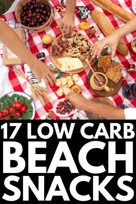 Beach Snacks For Kids, Healthy Beach Snacks, Packable Snacks, Low Calorie Options, Snacks Low Calorie, Beach Day Food, Vacation Snacks, Keto Friendly Snacks, Poolside Food