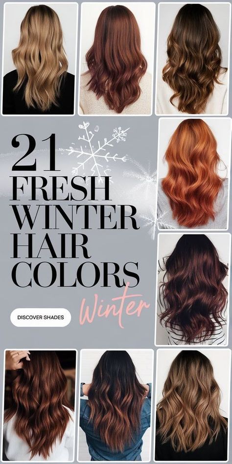 Trending Brunette Hair Color 2024, 2024 Winter Hair Color, All Over Hair Color Ideas, Cool Winter Hair Color, Hair Color For Hazel Eyes And Fair Skin, Winter 2024 Hair Color Trends, Hair Dye Ideas For Blondes, Winter Hair Color Ideas For Brunettes, Best Hair Color For Green Eyes