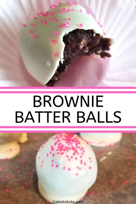 Brownie Balls, Vegetarian Brownies, Easy Brownie, Brownie Truffles, Quick Treats, Batter Recipe, Recipe Dessert, Caramel Topping, Truffle Recipe