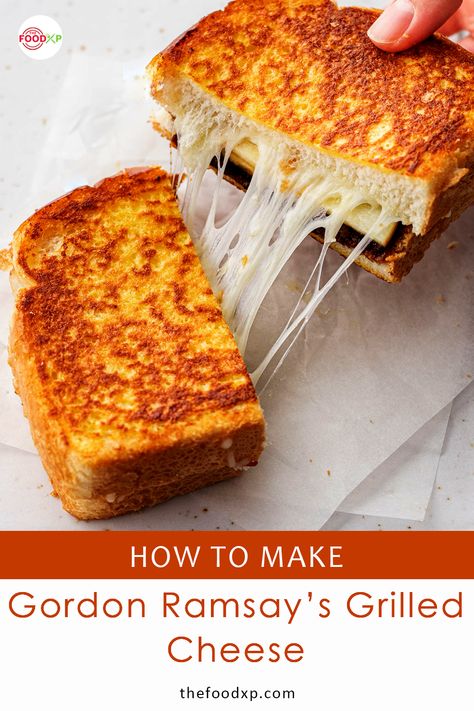 Gordon Ramsay’s Grilled Cheese Rye Bread Grilled Cheese, Panini Bar, Grilled Cheese Sandwich Recipes, Italian Panini, Rv Meals, Burger Board, Welsh Food, Gordon Ramsey Recipes, Toasted Sandwiches