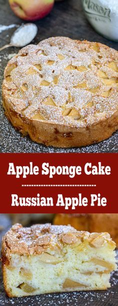 Apple Sponge Cake, Russian Cake, Russian Cakes, Most Popular Desserts, Cake Video, Dessert Aux Fruits, Popular Desserts, Apple Cake Recipes, Apple Desserts