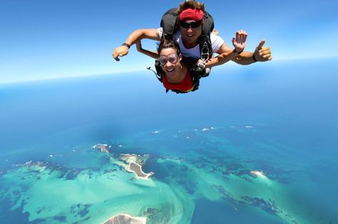 Don't you think now is the time to be #adventurous when we are still young? Diving Australia, Skydive Australia, Sky Dive, Sky Diving, Parts Of The Earth, Water Rafting, Mission Beach, North Queensland, River Rafting