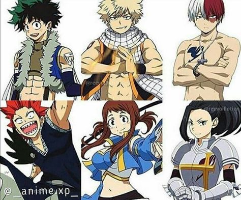 Fairy tail and  Bnha Natsu Todoroki, Fairy Tail Family, Best Crossover, Bakugou Manga, Fairy Tale Anime, Fairy Tail Art, My Hero Academia Memes, Buko No Hero Academia, Hero Wallpaper