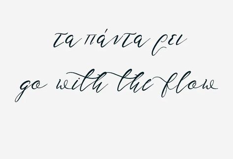 Greek Quotes Aesthetic, Greek Writing Tattoo, Greek Calligraphy, Dainty Tats, Greek Writing, Caligraphy Font, Bubble Alphabet, Greek Font, Handwritten Type