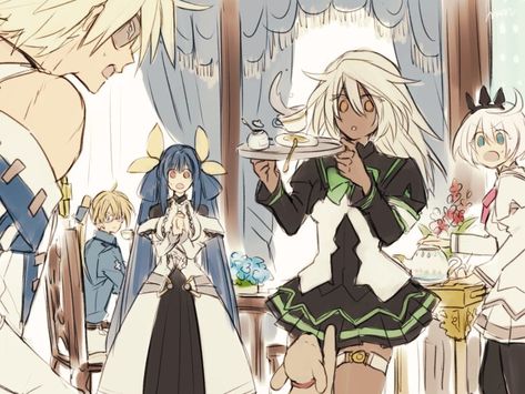 Guilty gear Kiske family, Ramlethal, Sin, Ky Ramlethal Valentine, Art Bin, Pelo Anime, Gear Art, Guilty Gear, Art Station, Anime Demon, Main Characters