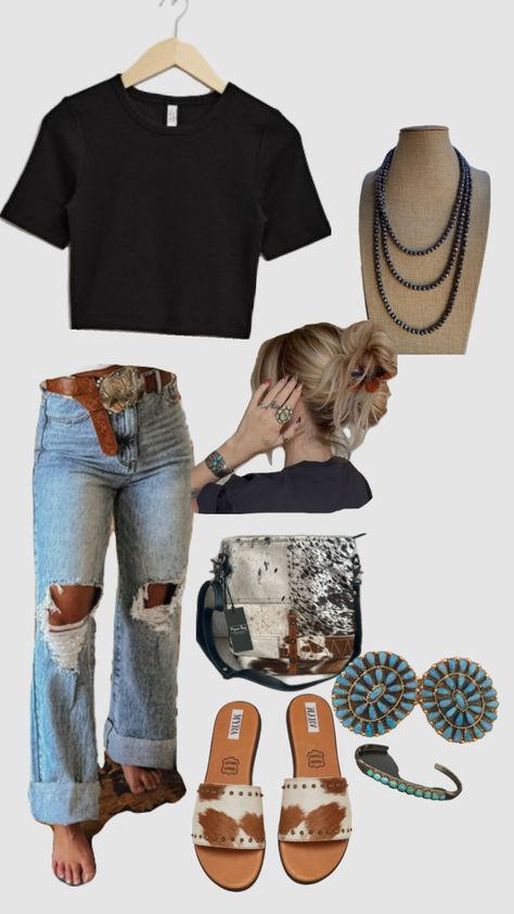 Punchy Outfits Summer, Punchy Outfits, Casual Country Outfits, Southern Outfits, Country Style Outfits, Western Wear Outfits, Cute Country Outfits, Country Girls Outfits, Western Style Outfits