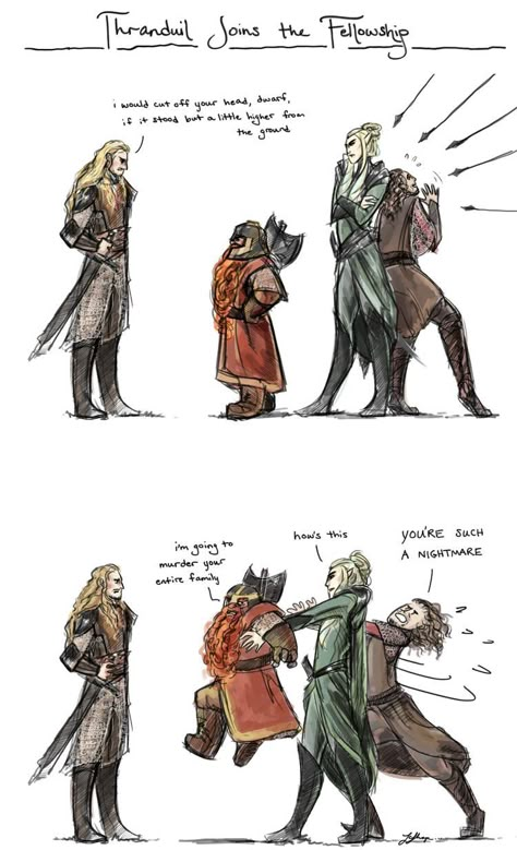 Hobbit Art Fanart, Gigolas Fanart, Lotr Fanart, Tolkien Funny, Hobbit Funny, Legolas And Thranduil, Lotr Funny, Hobbit Art, Fili And Kili