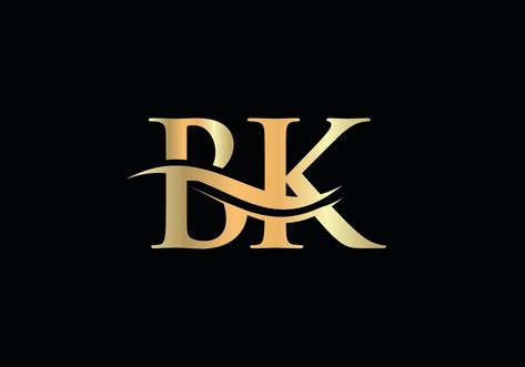 Monogram letter BK logo design Vector. BK letter logo design with modern trendy Bk Wallpaper Letter, Bk Logo, Creation Logo Png, Boys Attitude Pics Hd, Boubou Styles, Quotes Lockscreen, Drawings For Boyfriend, Boys Attitude, K Logos