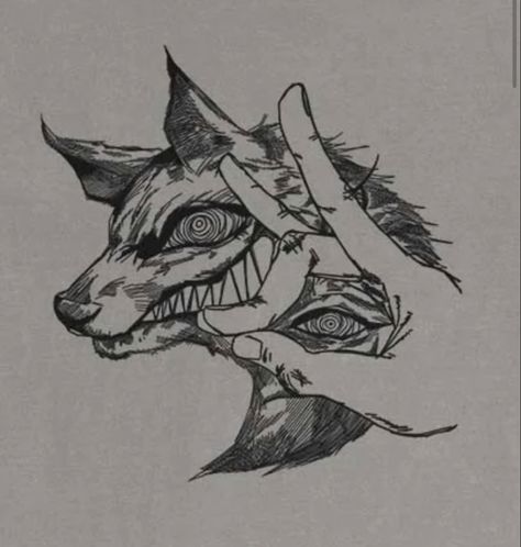 Chainsaw Man Kon Tattoo, Kon Tattoo, Centipede Tattoos, Chainsaw Man Tattoo, Fox Devil, Pen Arts, Sketch Style Tattoos, Man Tattoo, Samurai Tattoo Design