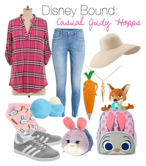 "Disney Bound: Casual Judy Hopps" by jentlelamb ❤ liked on Polyvore featuring H&M, Eric Javits, Forever 21, adidas Originals, Eos and Disney Judy Hopps Disneybound, Zootopia Disneybound, Judy Hops, Disneybound Ideas, Disney Character Outfits, Characters Outfits, Disney Time, Disney Bounds, Everyday Cosplay