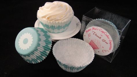 Teal Sunburst Cupcake Liners by MamaMiasCupcakes on Etsy Cupcake Papers, Large Cupcake, Edible Toppers, Party Things, Drinking Jars, Paper Liner, Bulk Candy, The Last Picture Show, Paper Cupcake